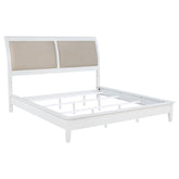 Bexhill 56-inch Upholstered California King Panel Bed White